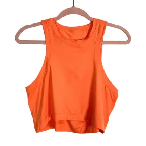 Lululemon Orange Open Back Cropped Tank- Size ~S (see notes, no size tag, fits like a small)