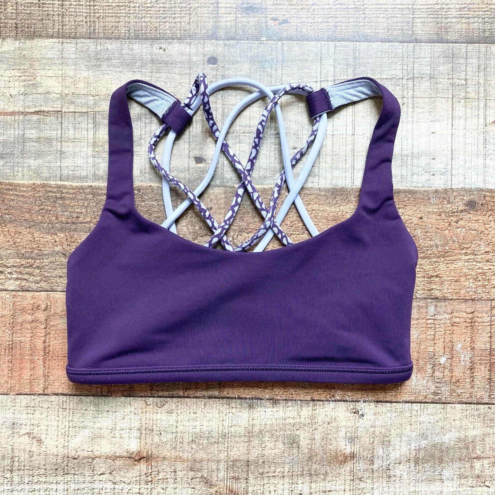 Lululemon Purple Strappy Back Sports Bra- Size 2 (see notes)