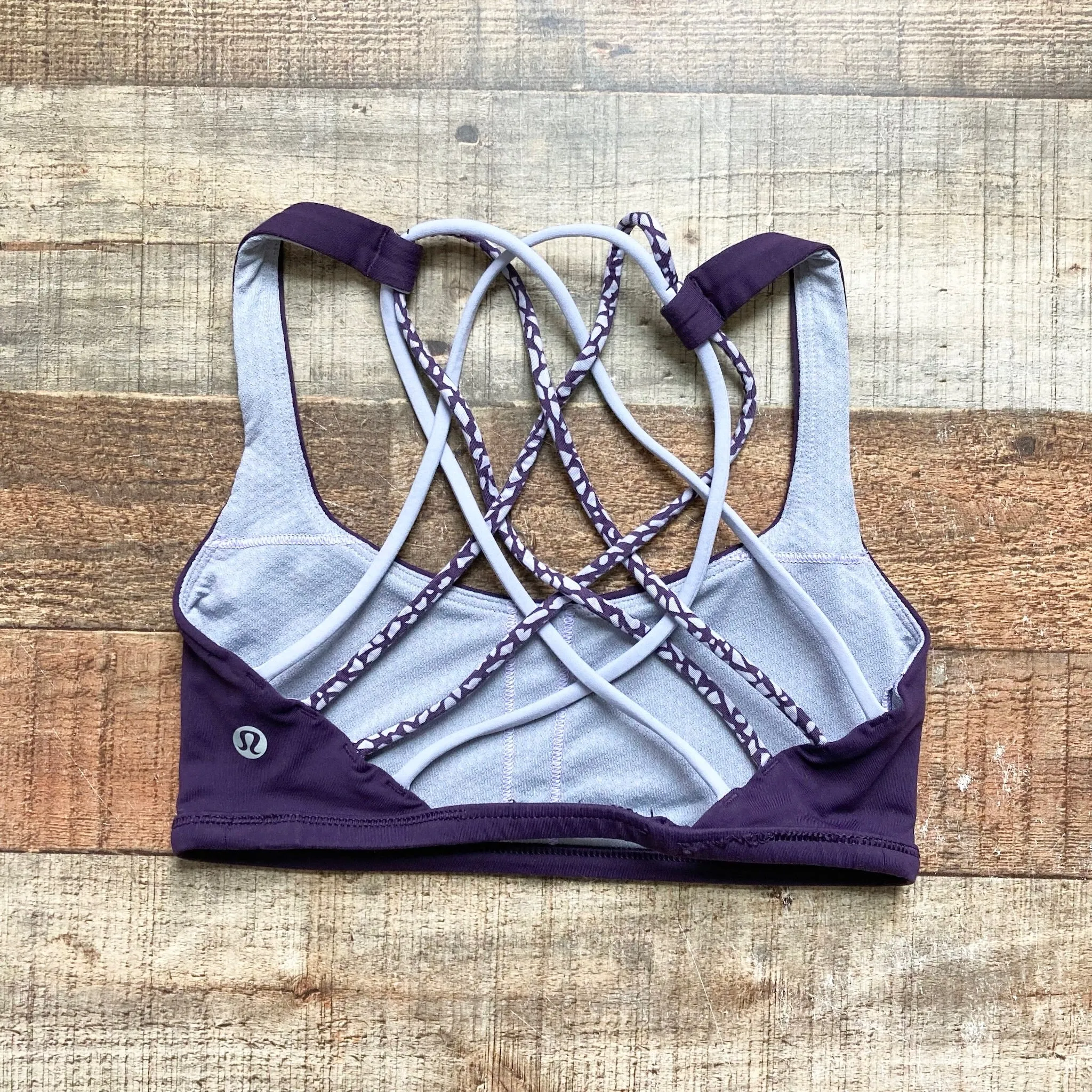 Lululemon Purple Strappy Back Sports Bra- Size 2 (see notes)