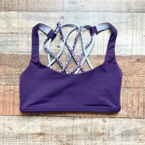 Lululemon Purple Strappy Back Sports Bra- Size 2 (see notes)