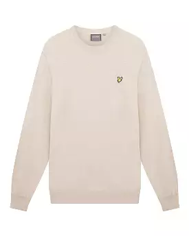 Lyle & Scott Golf Evolution Crew Knit Jumper - Warm Dust Marl