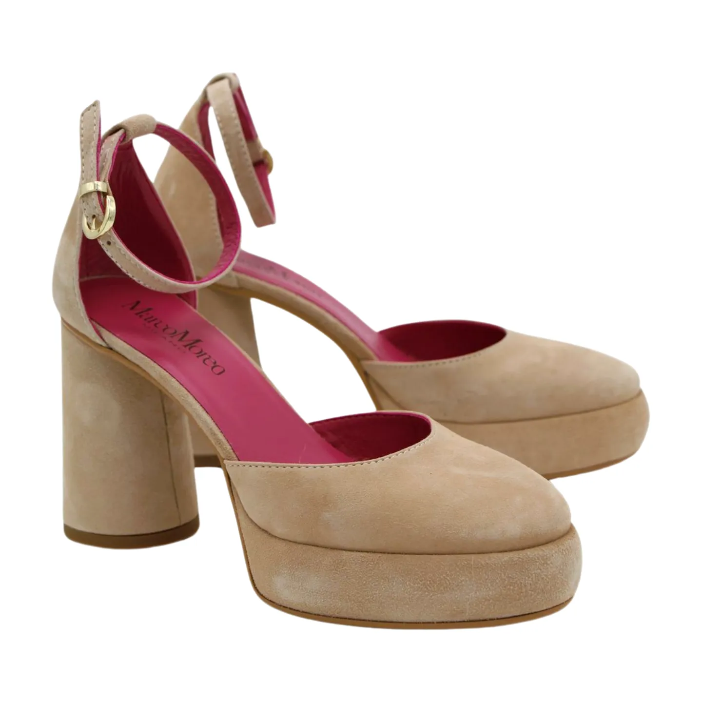 MARCO MOREO  PHOEBE Camel Suede  Platform Shoe F081