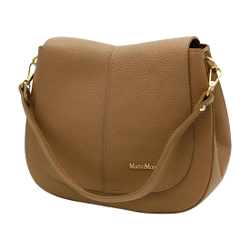 MARCO MOREO Tan Leather Saddle Bag 1816