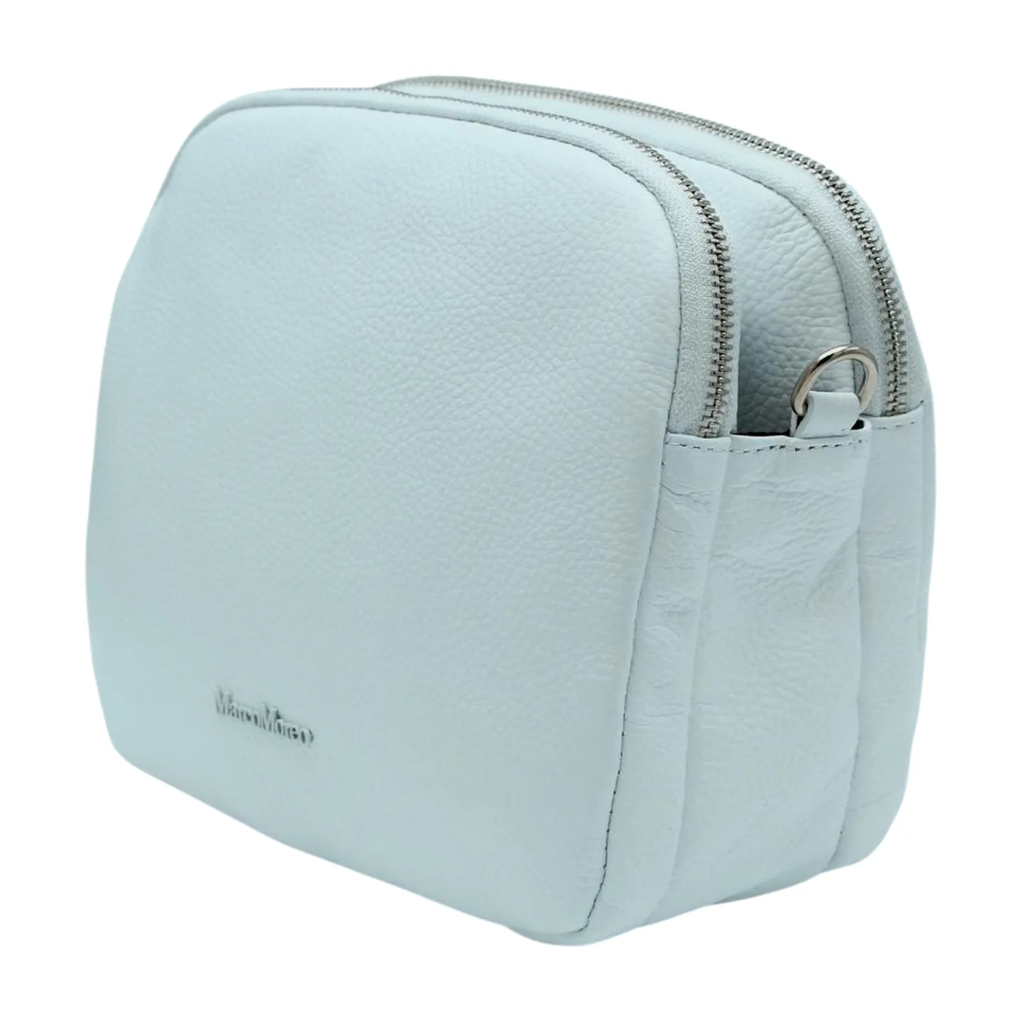 MARCO MOREO White Double Zip Crossbody Bag