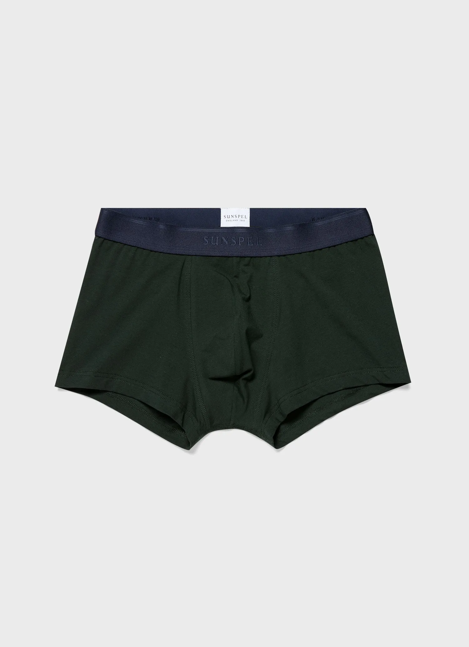 Men's Stretch Cotton Trunks in Seaweed