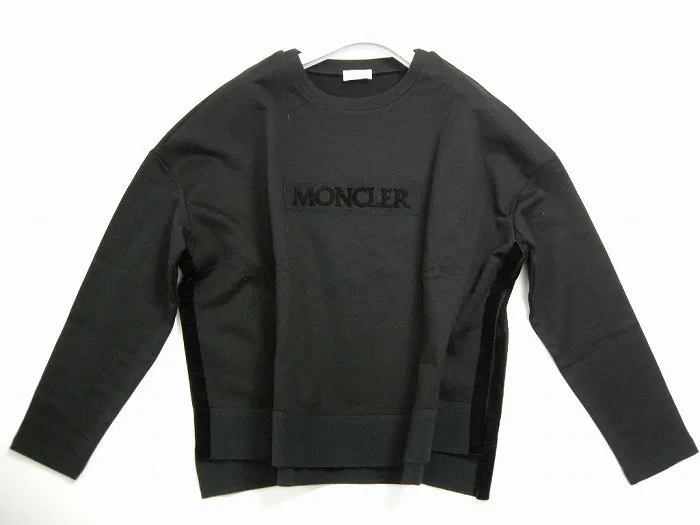 MONCLER  |Size XS-S◆ MONCLER Box Logo Oversized Sweatshirt Black Women