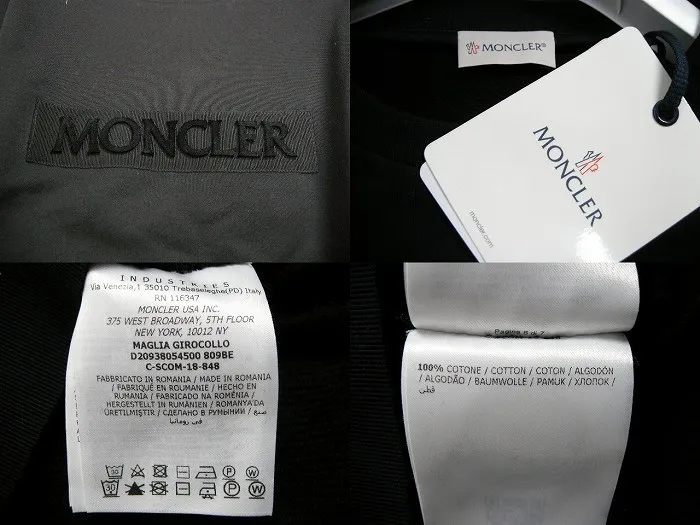 MONCLER  |Size XS-S◆ MONCLER Box Logo Oversized Sweatshirt Black Women