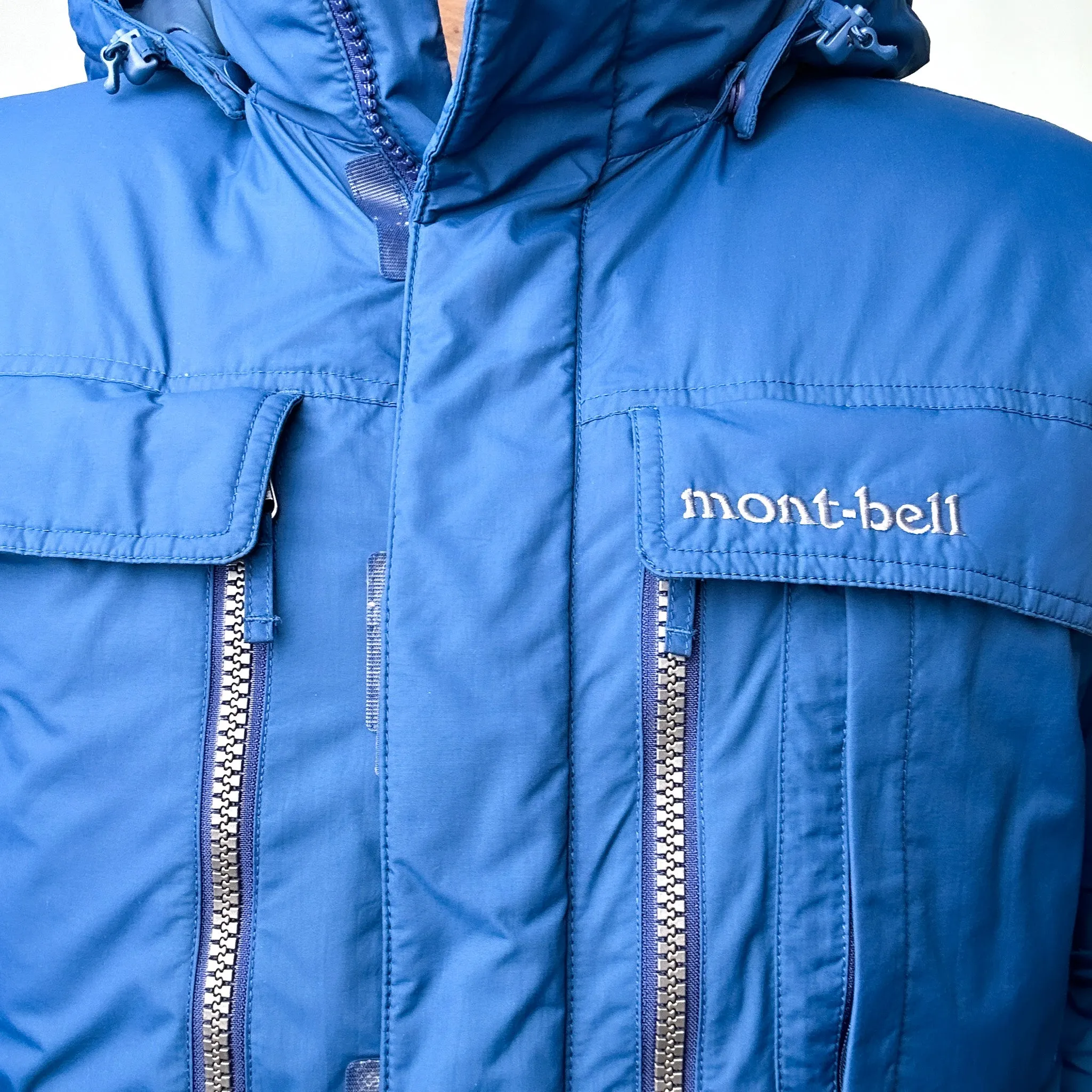 Navy Blue 90s Mont Bell Puffer Jacket Coat (L)