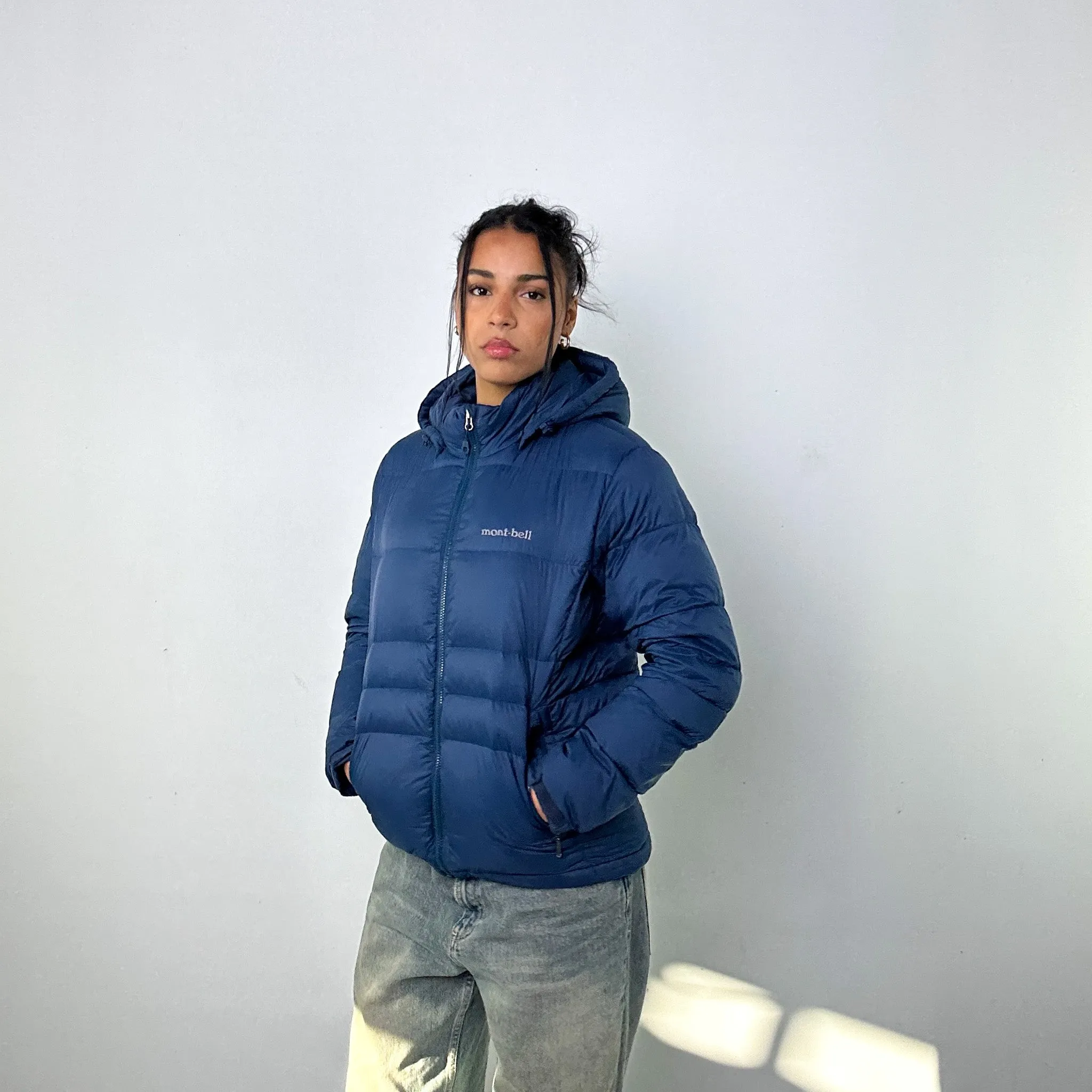 Navy Blue 90s Mont Bell Puffer Jacket Coat (S)