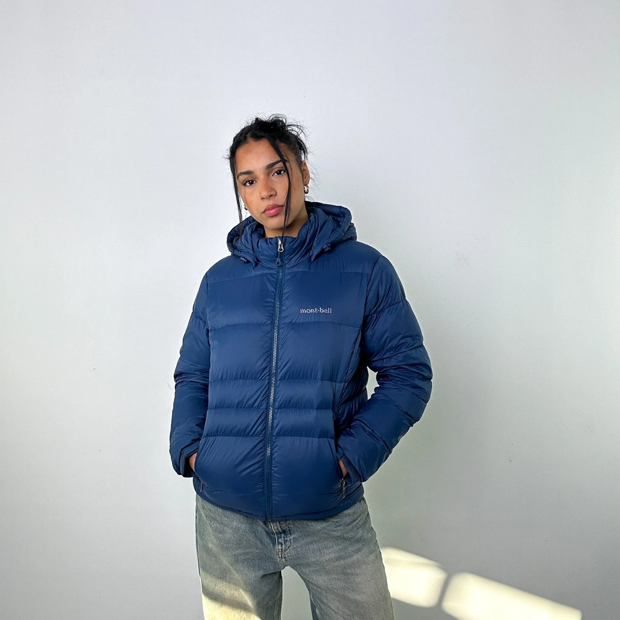 Navy Blue 90s Mont Bell Puffer Jacket Coat (S)