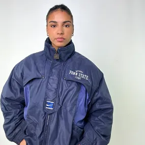 Navy Blue 90s NIKE Team Puffer Jacket Coat (L)