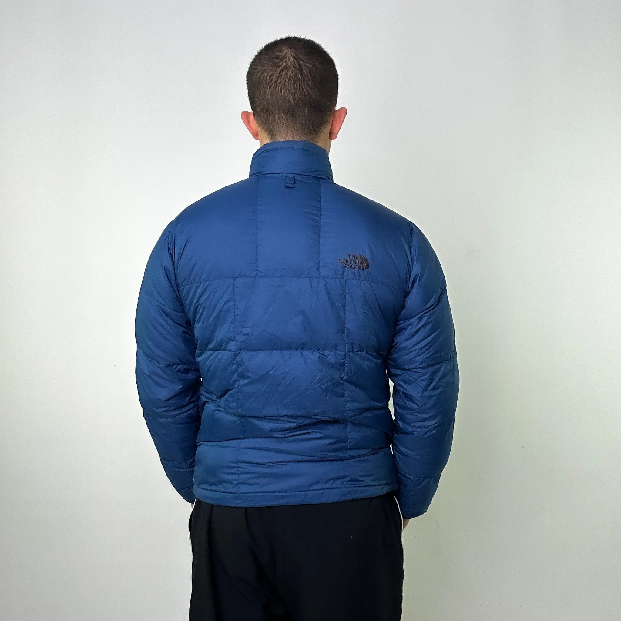 Navy Blue 90s The North Face Light Puffer Jacket Coat (M)