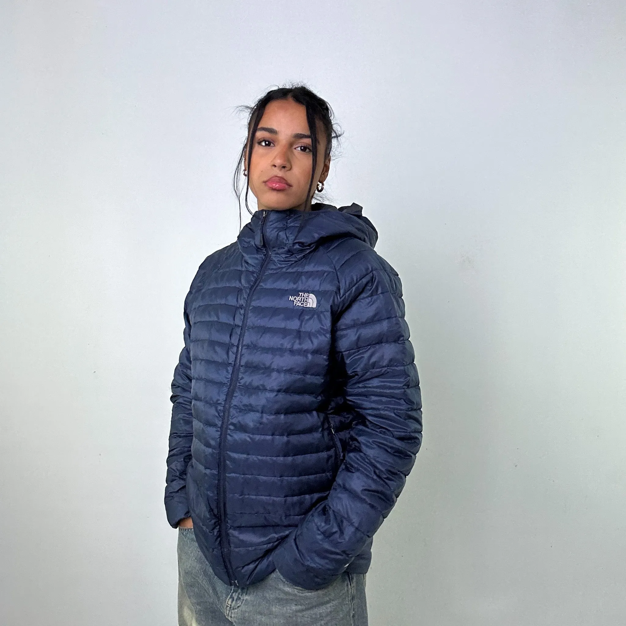 Navy Blue 90s The North Face Puffer Jacket Coat (L)