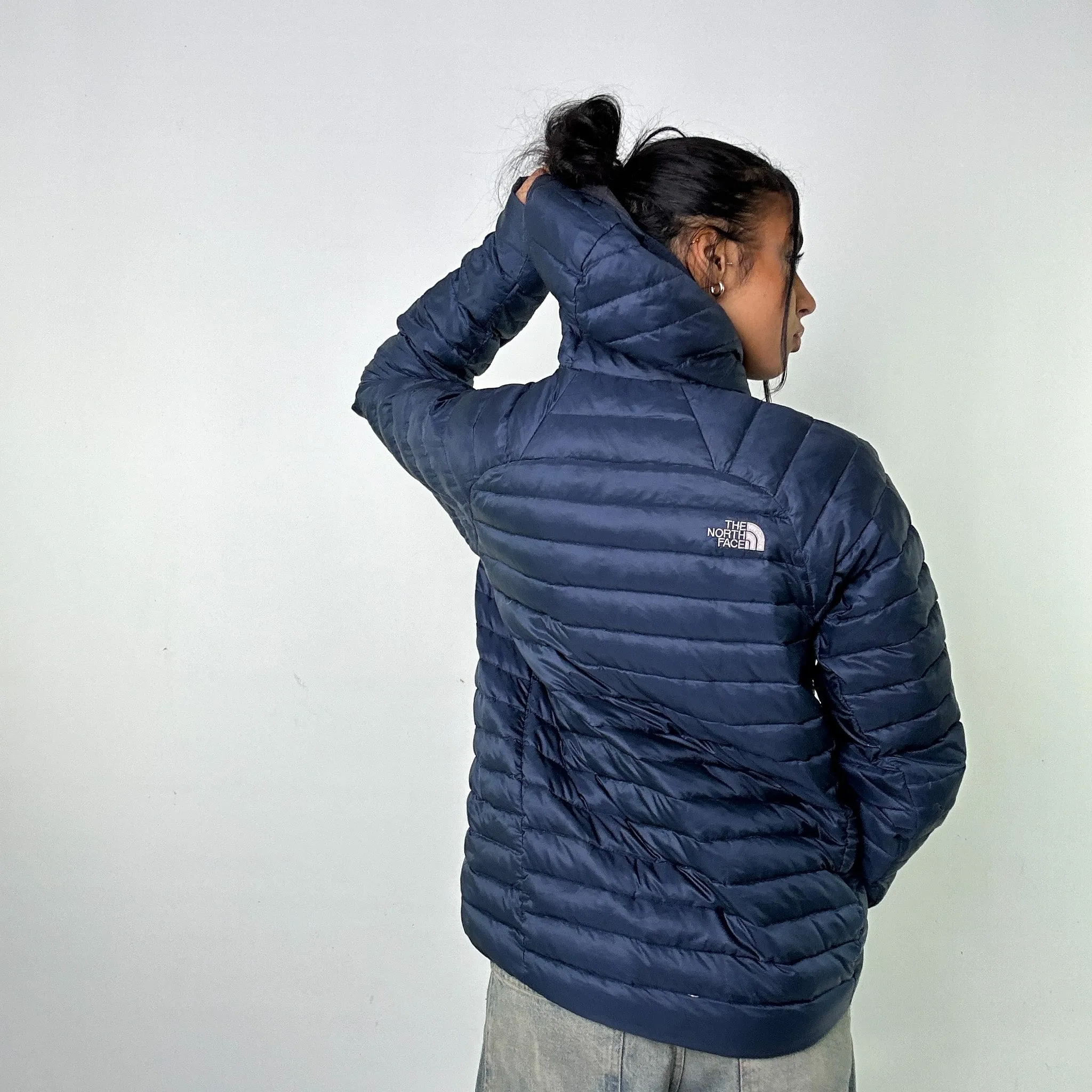 Navy Blue 90s The North Face Puffer Jacket Coat (L)