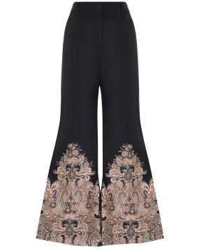 Navy Paisley Natura Flare Pant