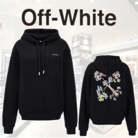 Off-White  |Cotton Logo Hoodies & Sweatshirts