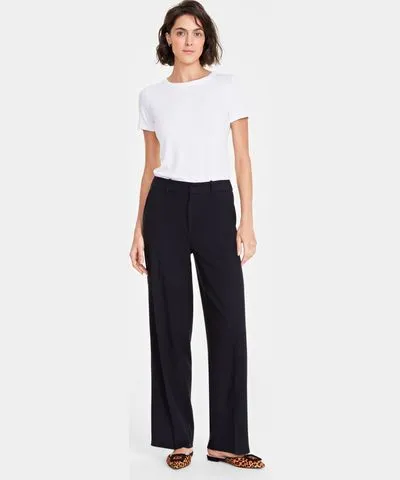 On 34th Women's Solid High Rise Wide-Leg Trousers