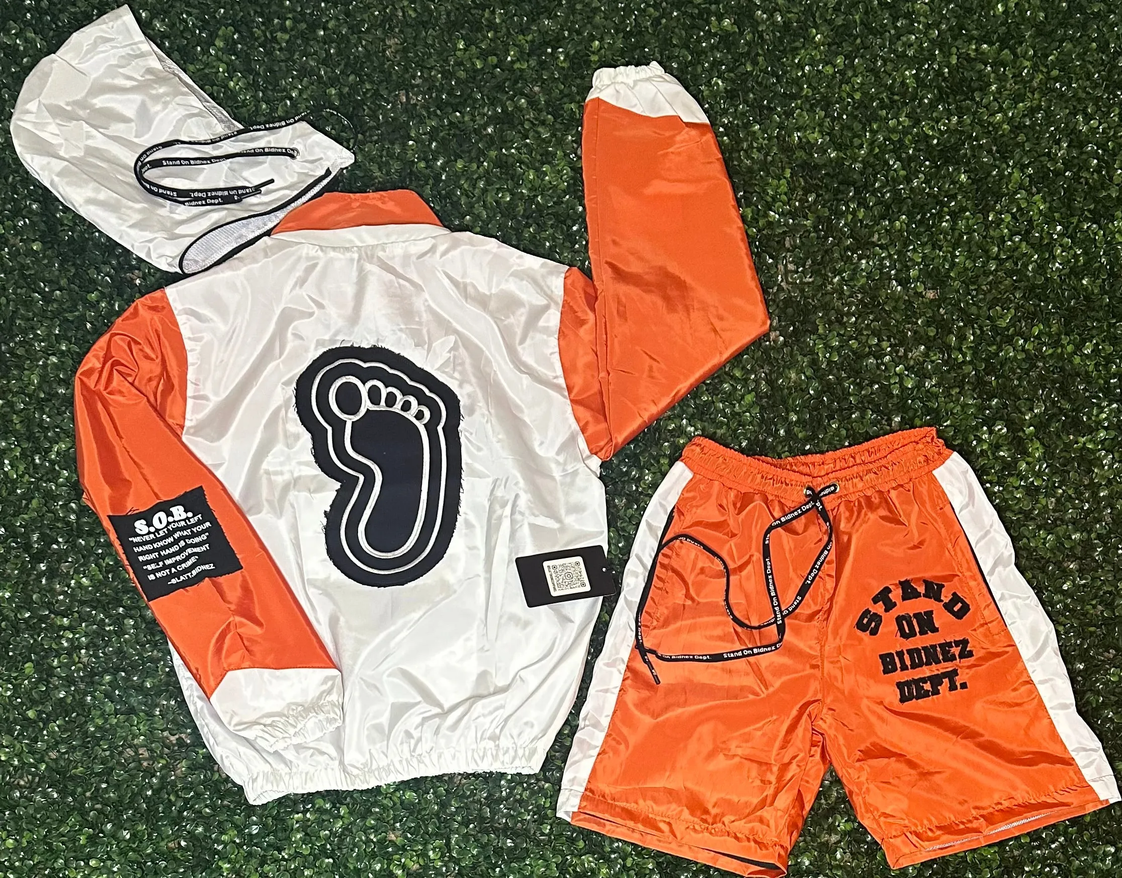 ORANGE 2 n 1 WINDBREAKER SET