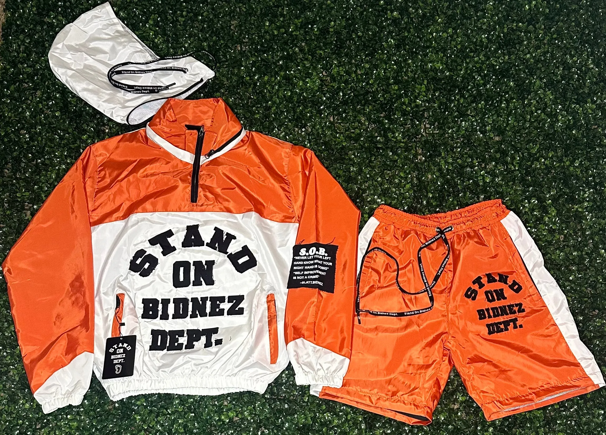 ORANGE 2 n 1 WINDBREAKER SET