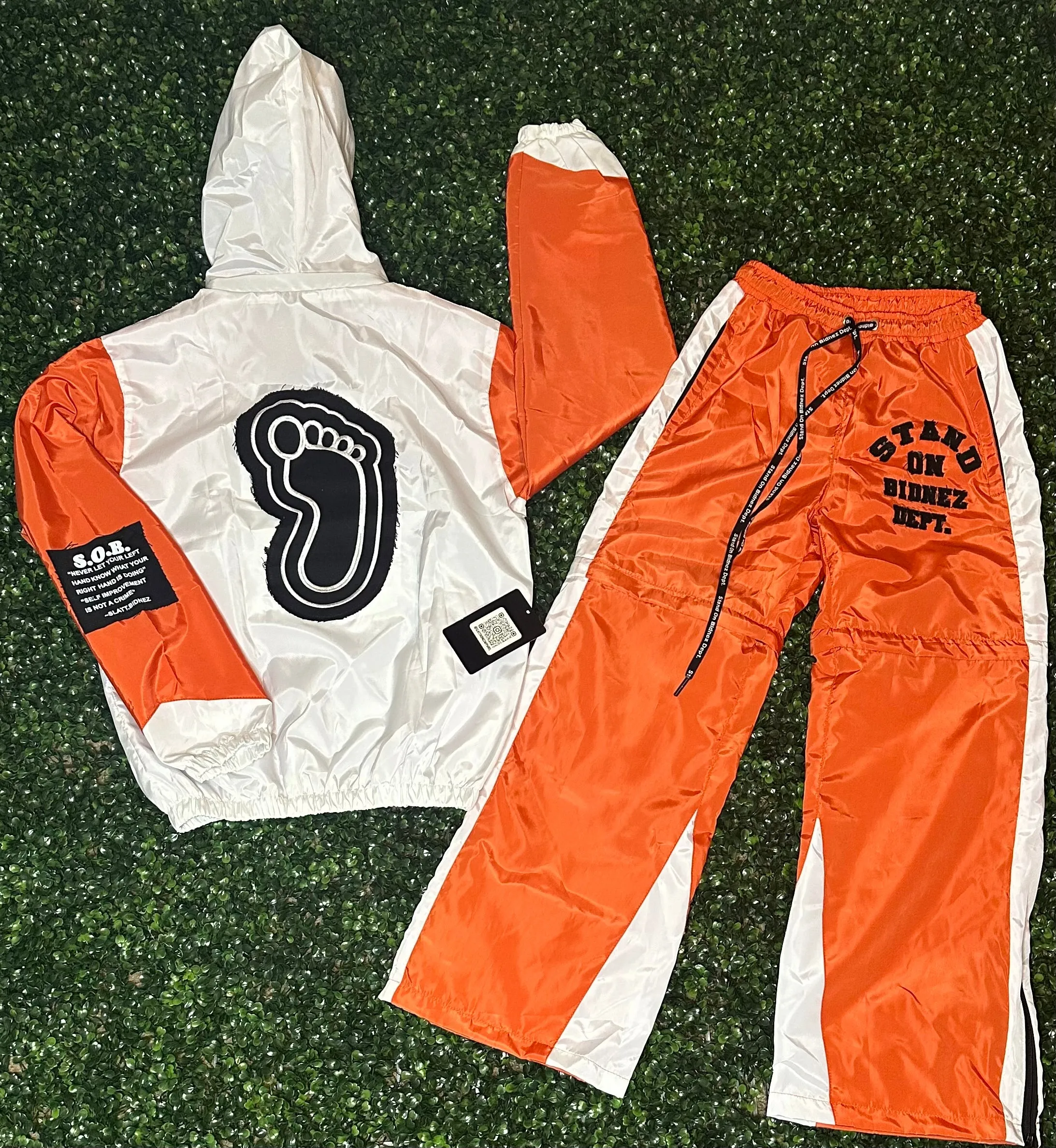 ORANGE 2 n 1 WINDBREAKER SET