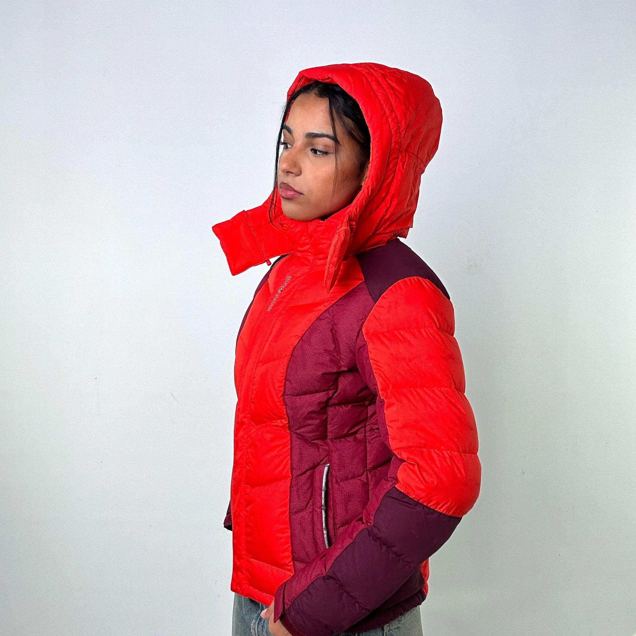 Orange y2ks Mont Bell Puffer Jacket Coat (L)