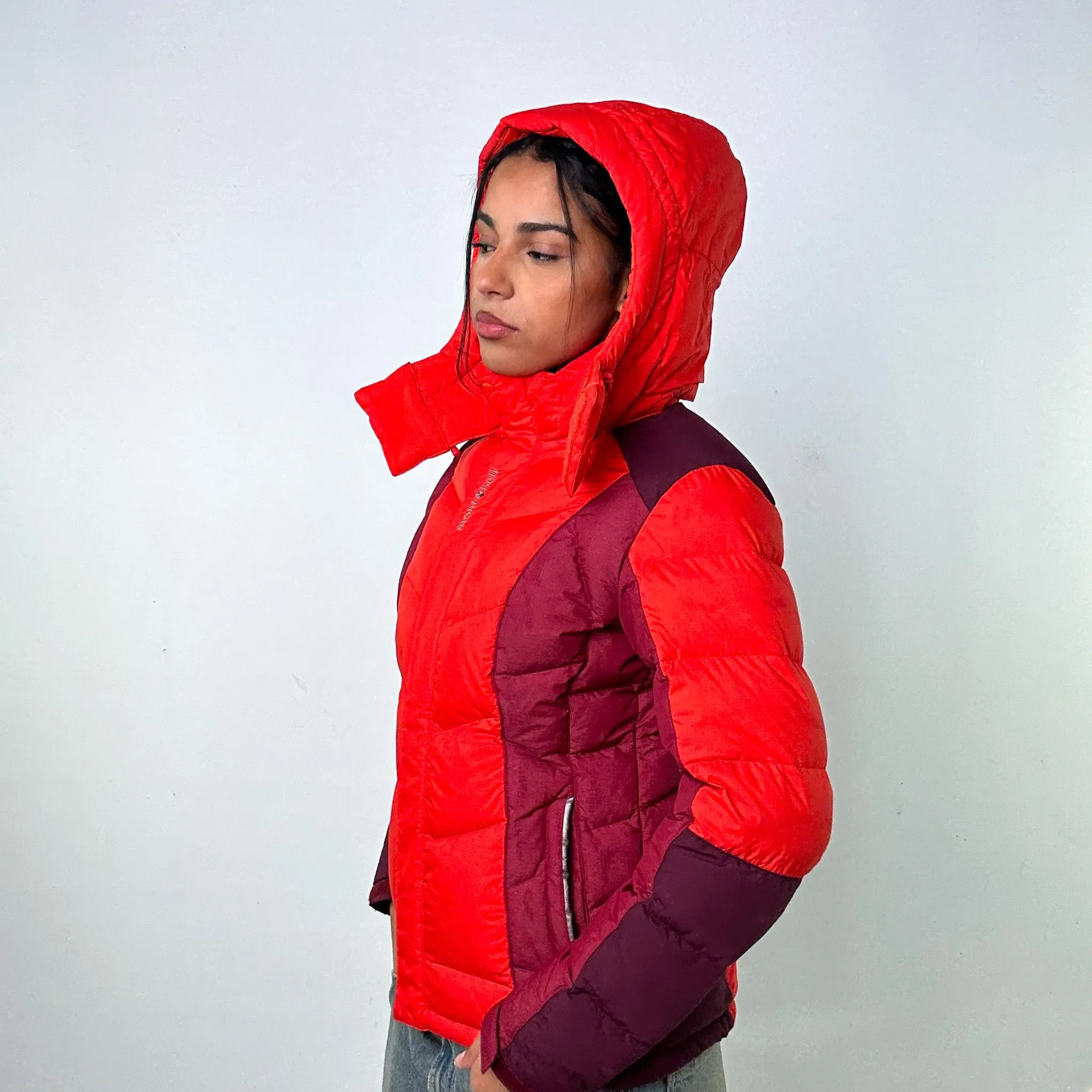 Orange y2ks Mont Bell Puffer Jacket Coat (L)