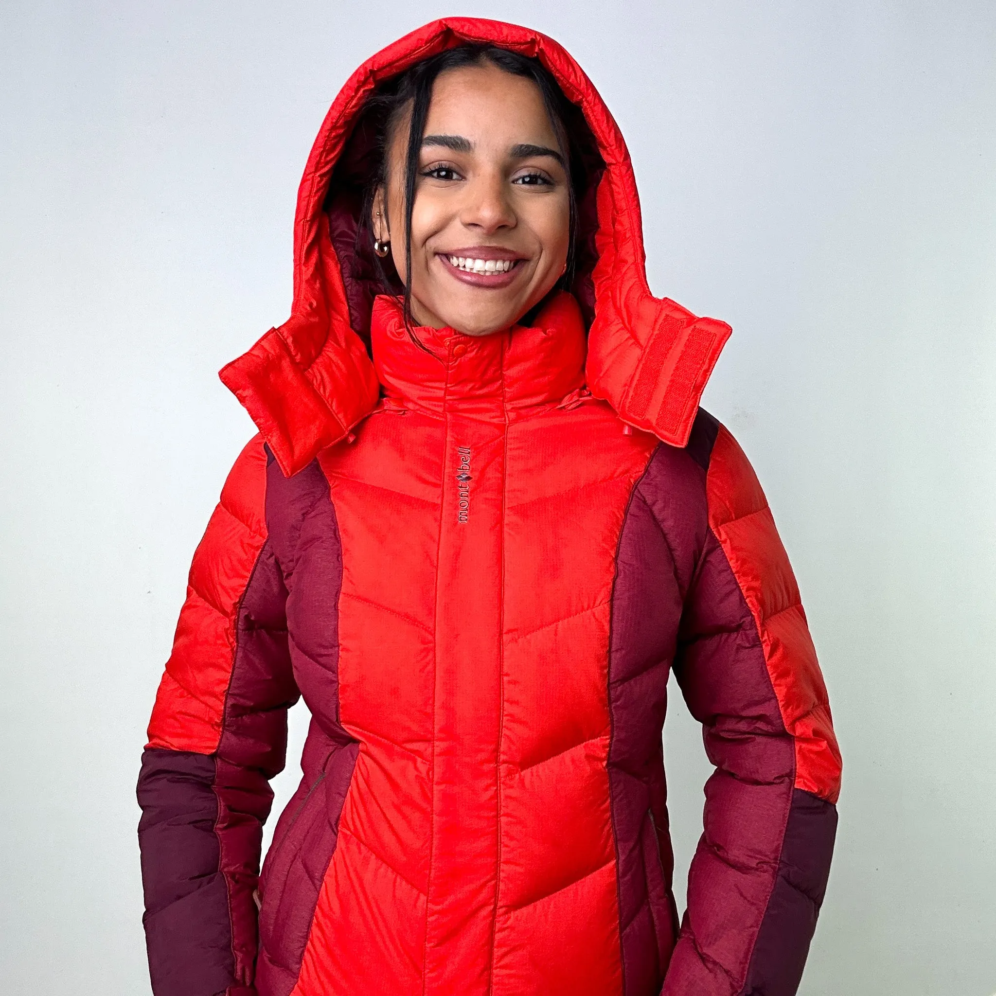 Orange y2ks Mont Bell Puffer Jacket Coat (L)