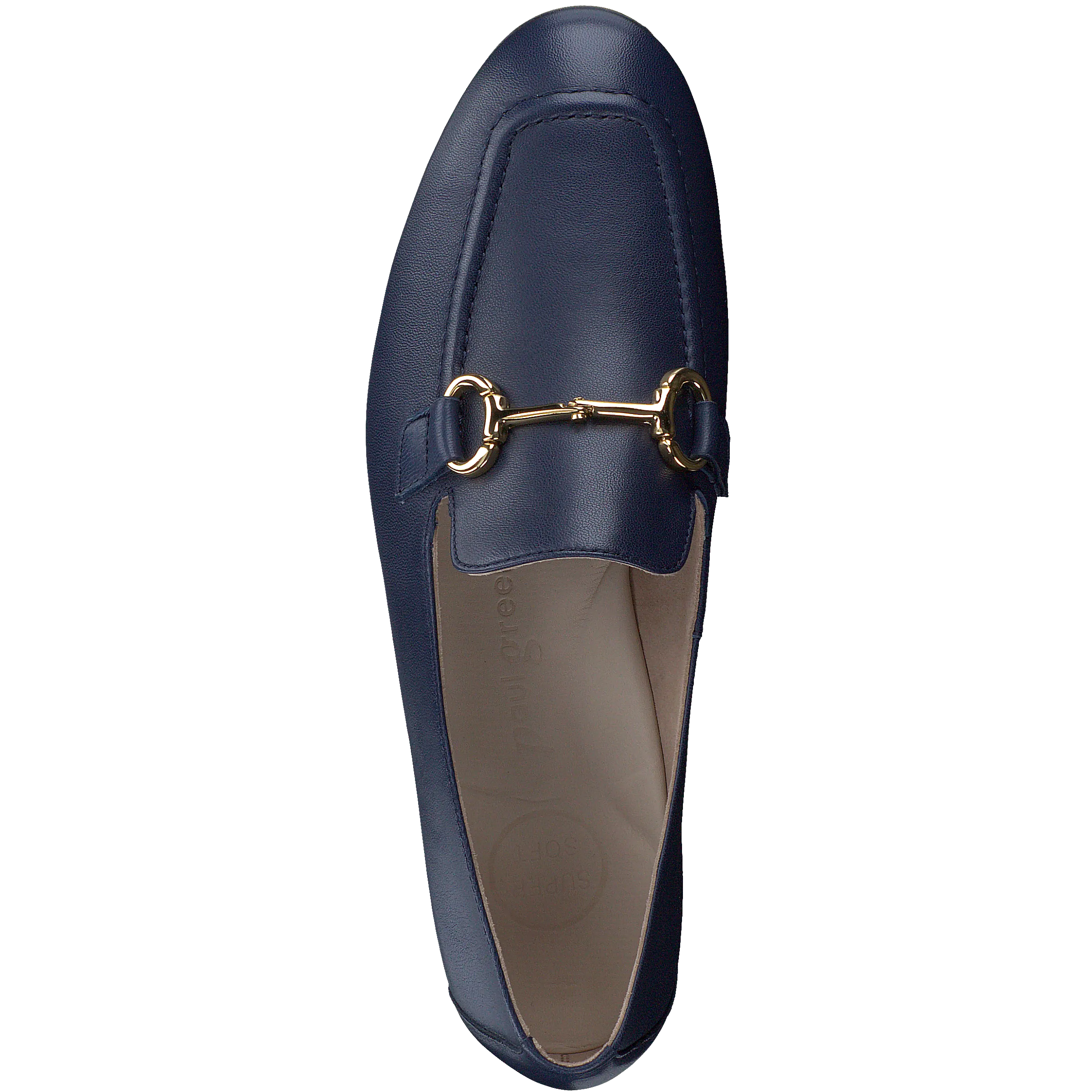 PAUL GREEN Navy Leather Loafer 2596