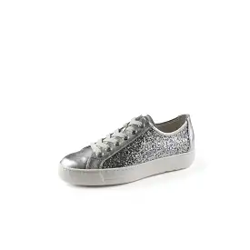 PAUL GREEN Silver Sequins Trainer 5242