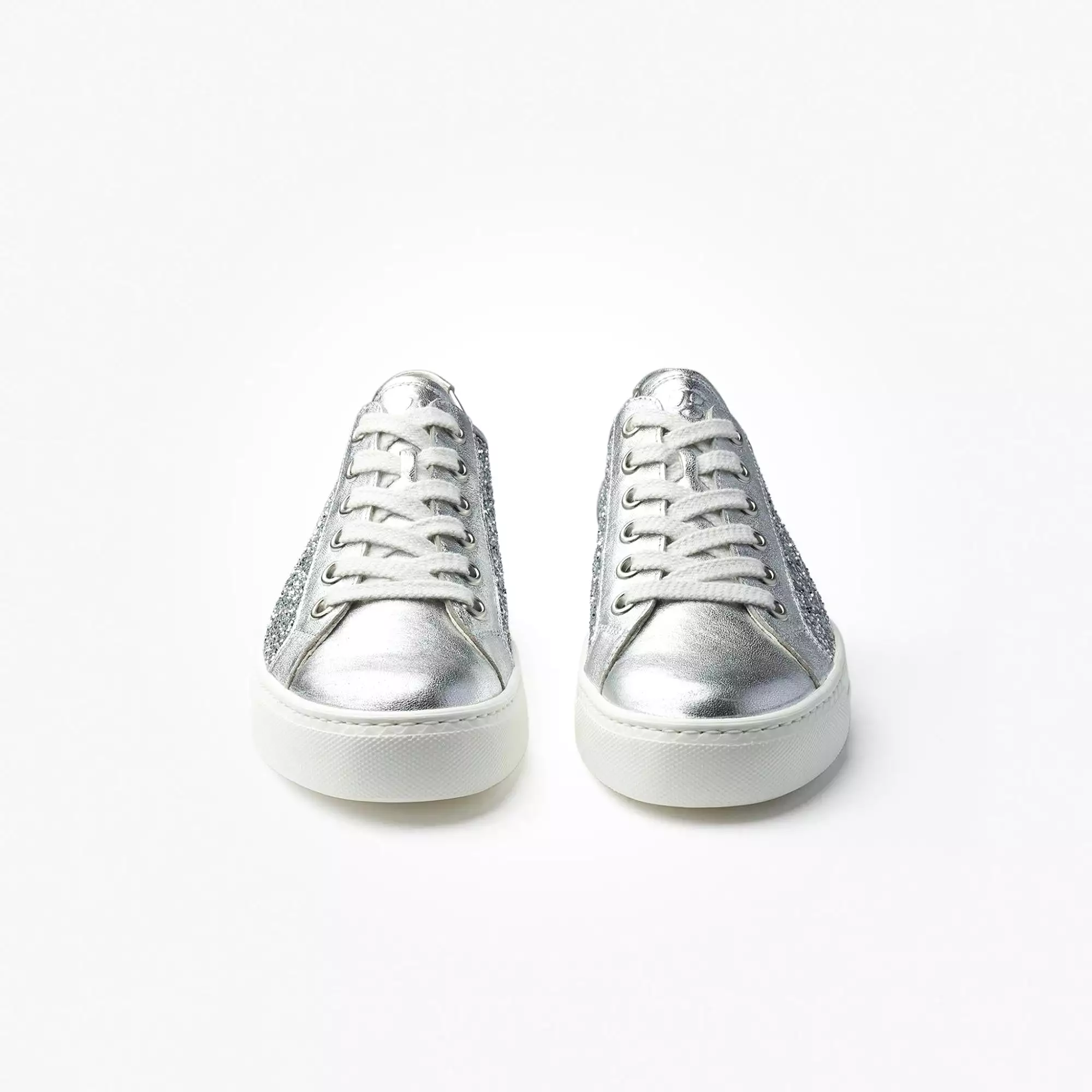 PAUL GREEN Silver Sequins Trainer 5242