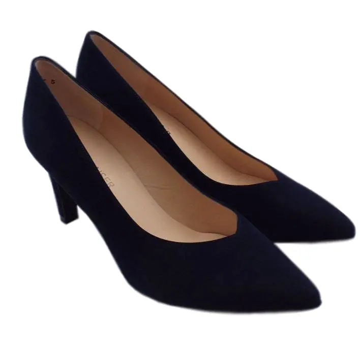 PETER KAISER Navy suede court shoe Elfie