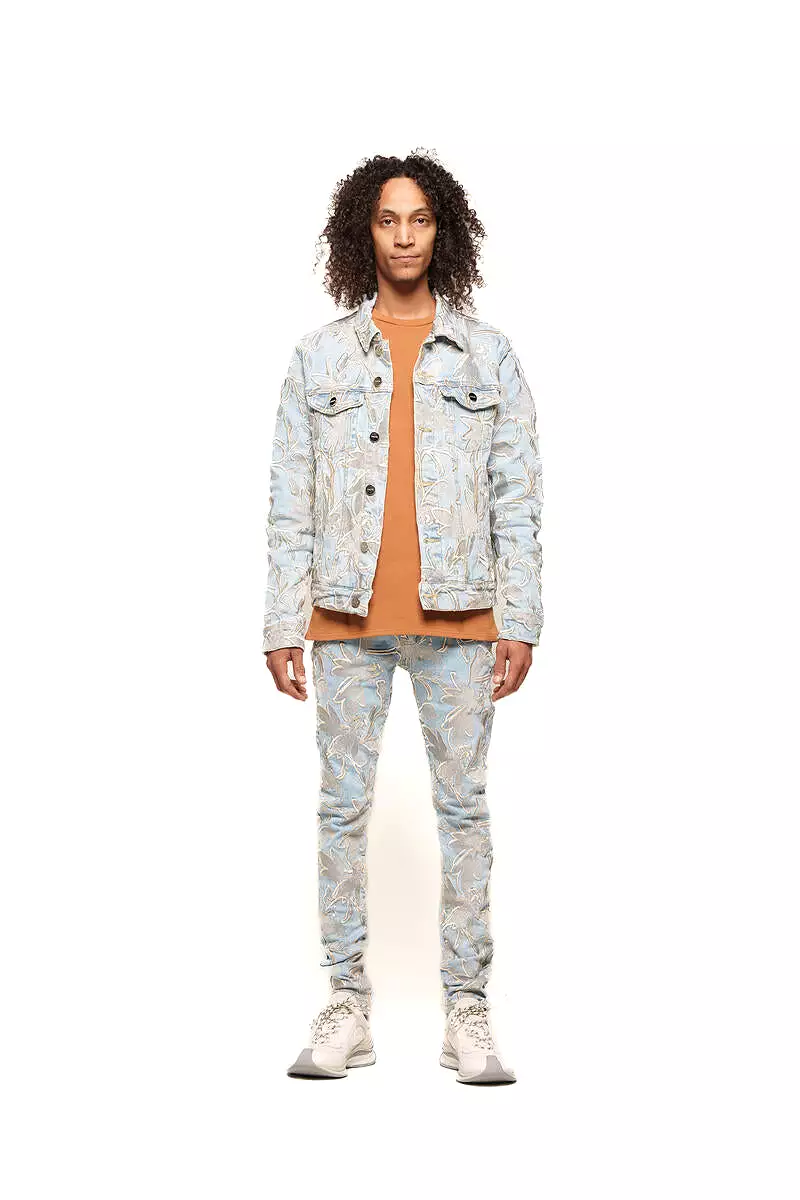 PHEELINGS DREAMS BLOSSOMING DENIM JACKET (LIGHT BLUE)