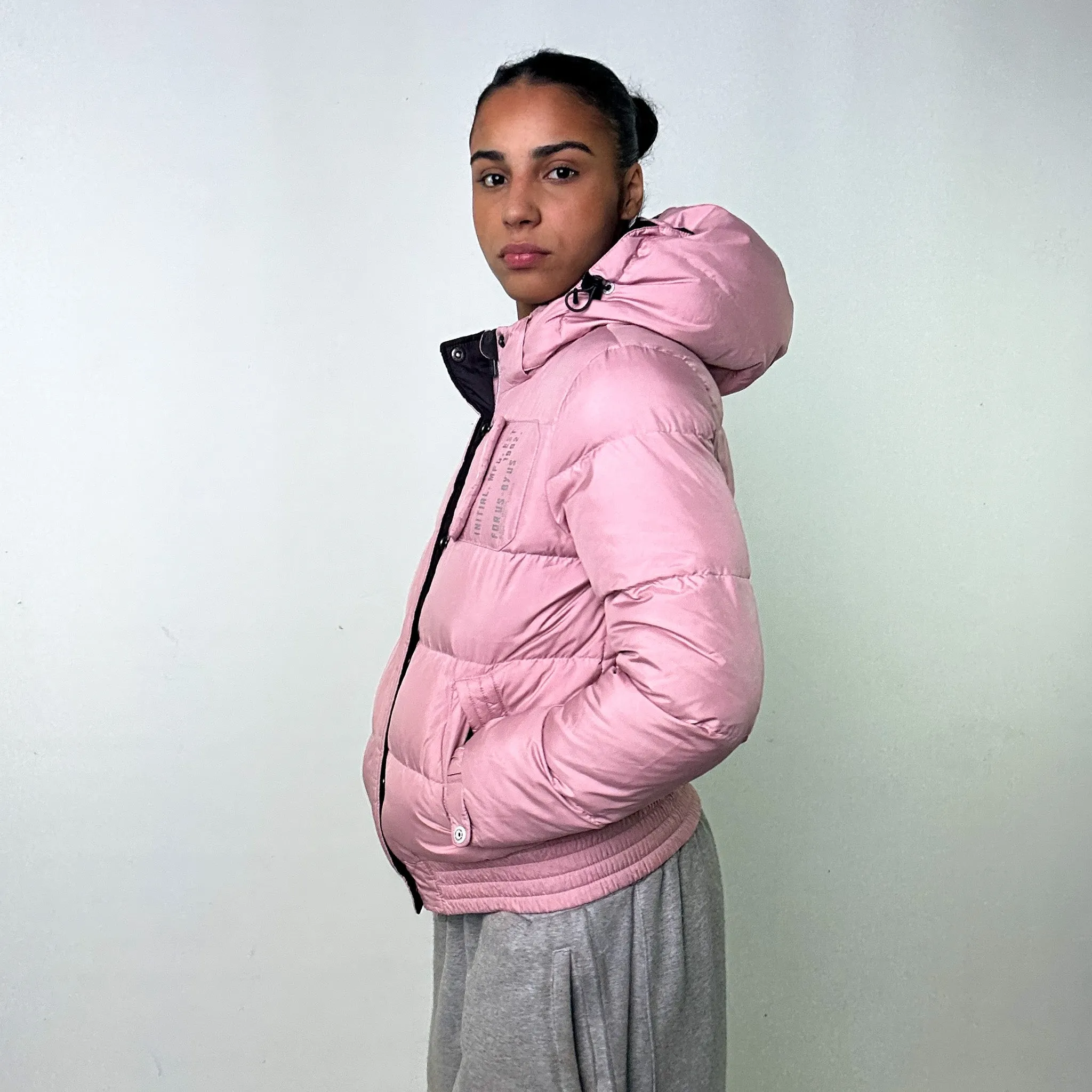 Pink 90s FUBU Puffer Jacket Coat (L)