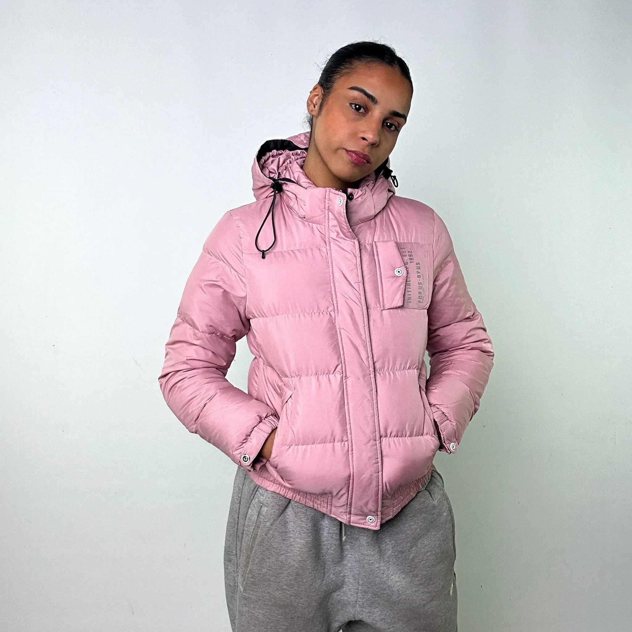 Pink 90s FUBU Puffer Jacket Coat (L)