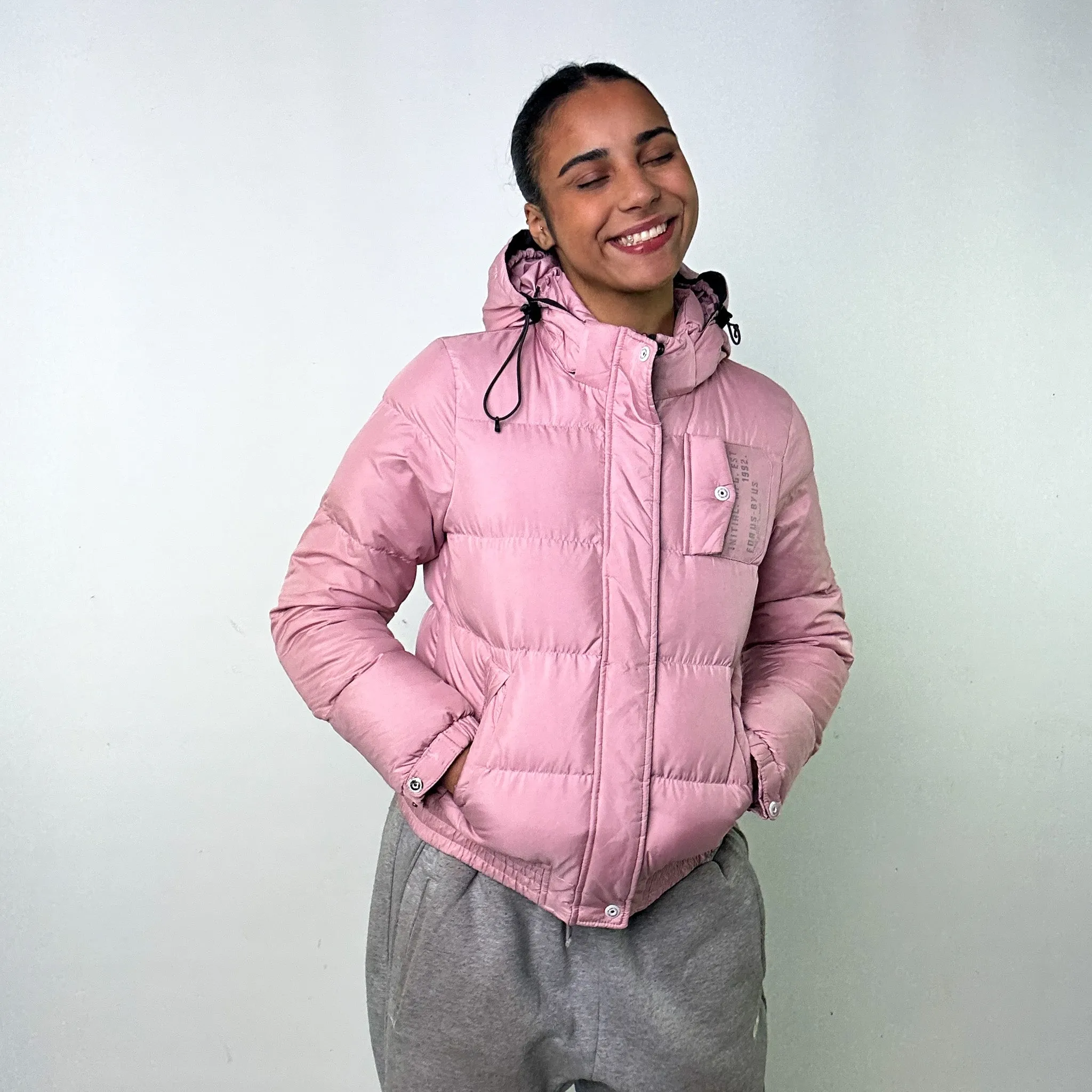 Pink 90s FUBU Puffer Jacket Coat (L)