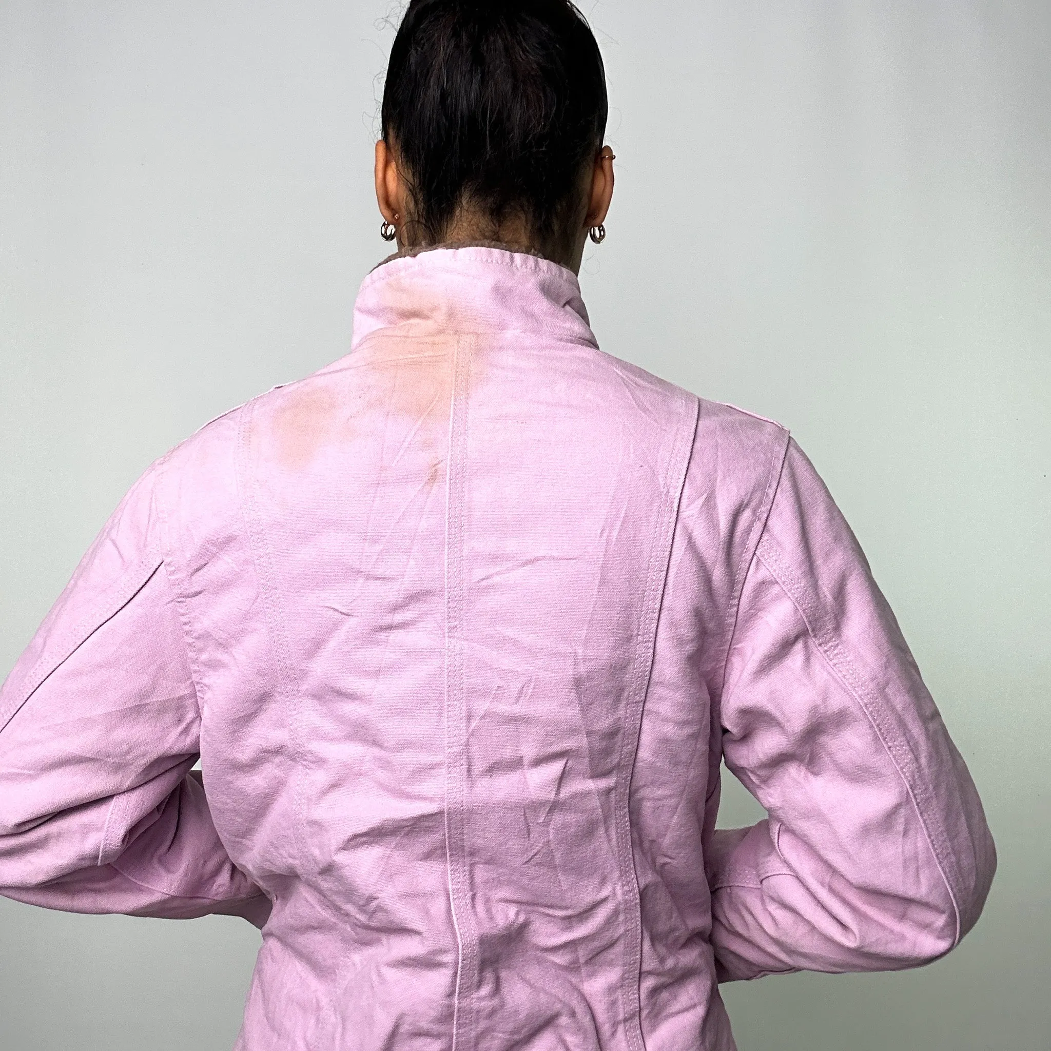 Pink Vintage Carhartt Workwear Jacket Coat (M)