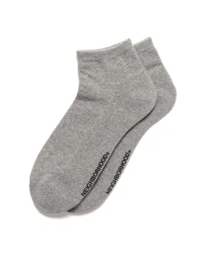 Plain Ankle Socks Gray