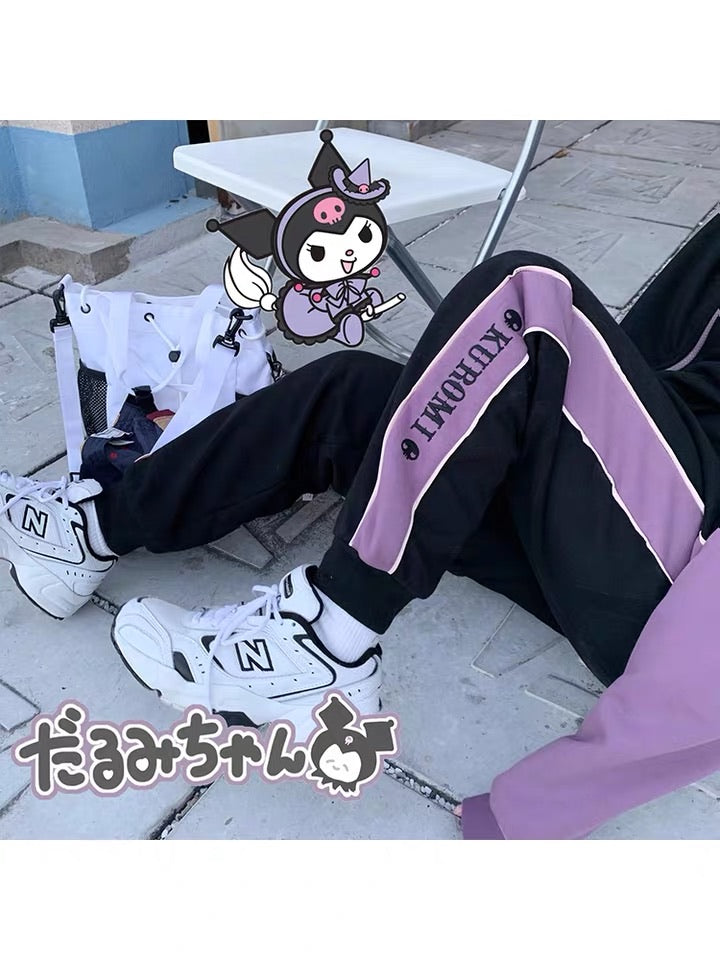 Pre-order sanrio collaboration Kuromi sportswear jacket and pants