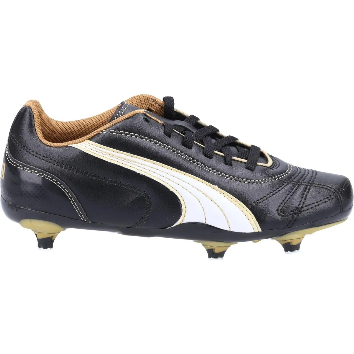 Puma Kratero Screw-in Boot Junior Black/white/gold