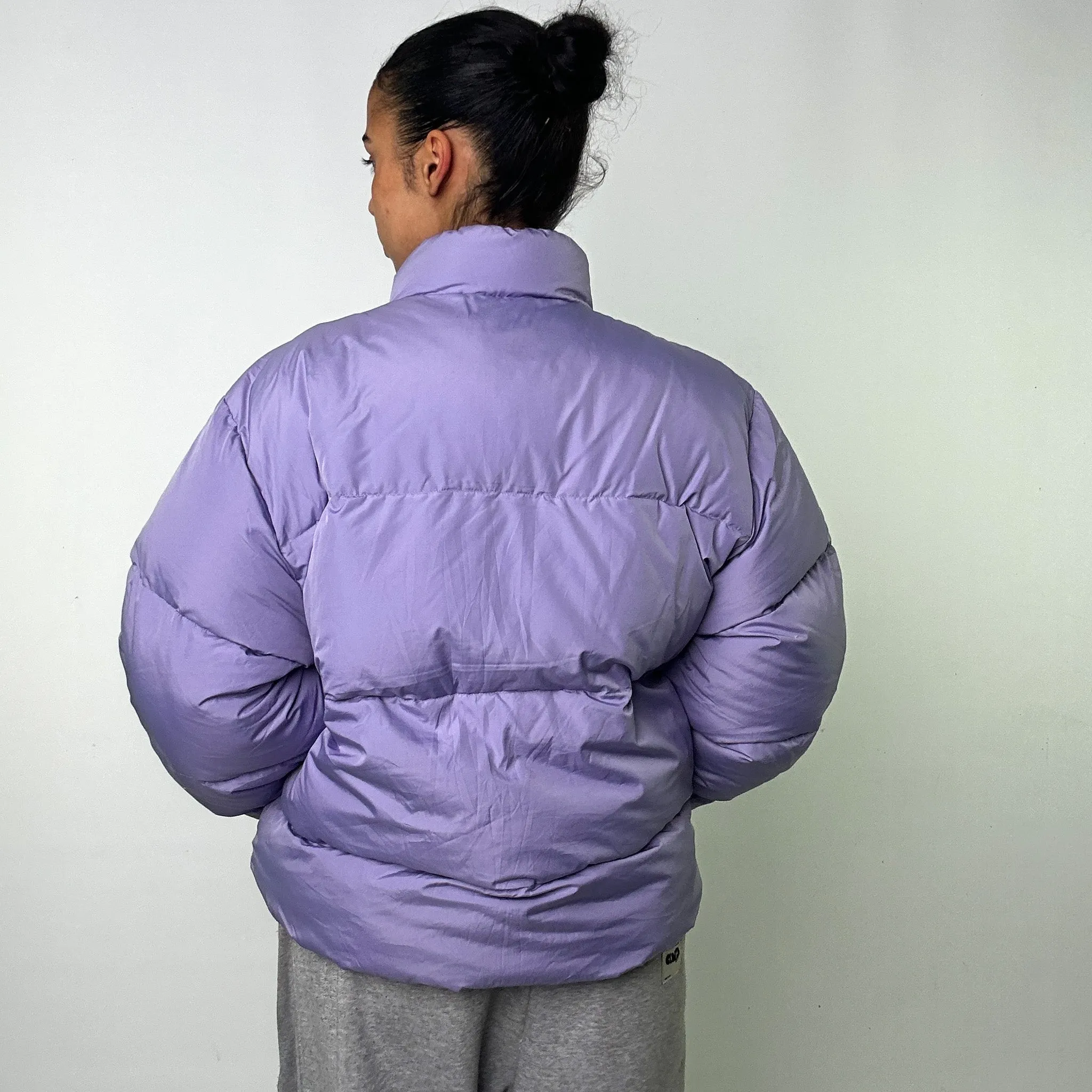 Purple 90s Balenciaga Puffer Jacket Coat (L)