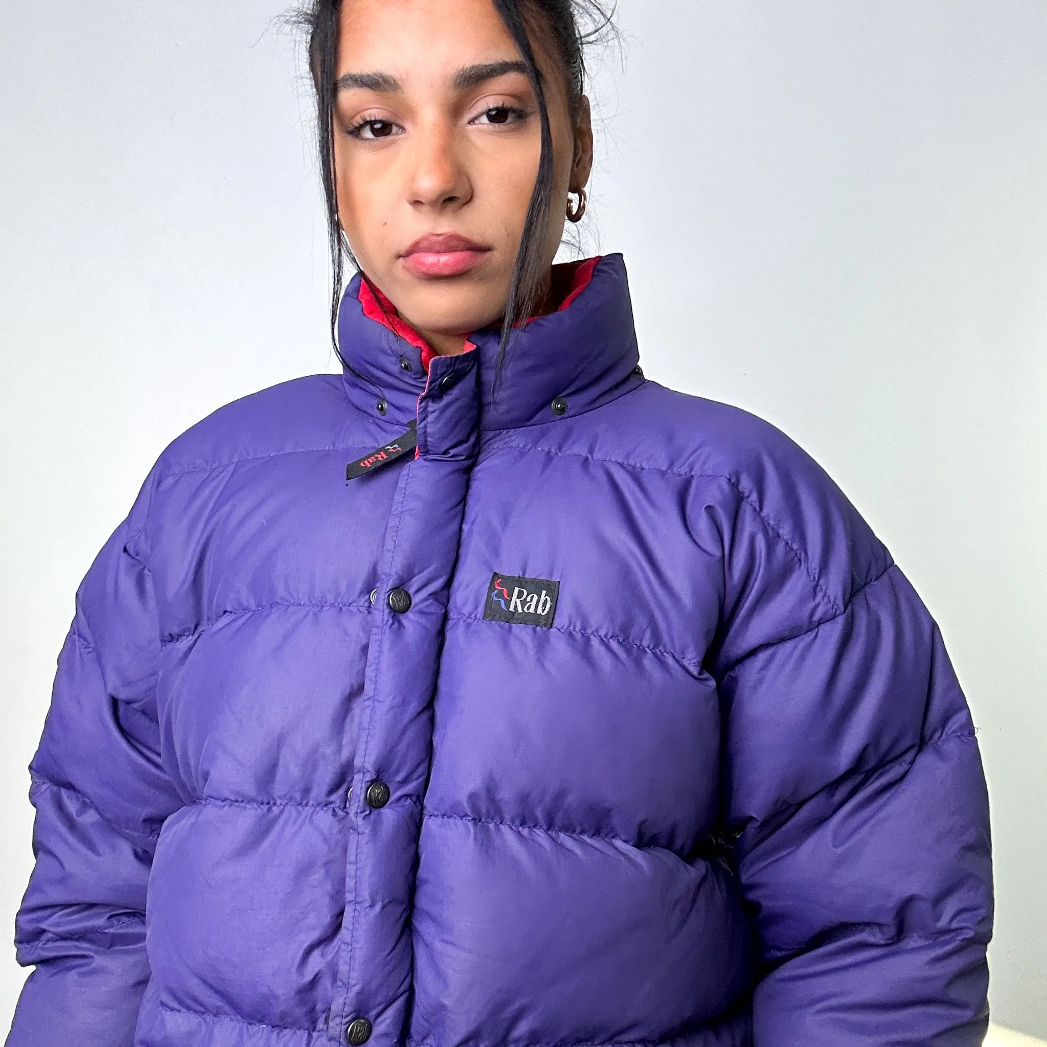 Purple 90s Rab Pertex Puffer Jacket Coat (XL)