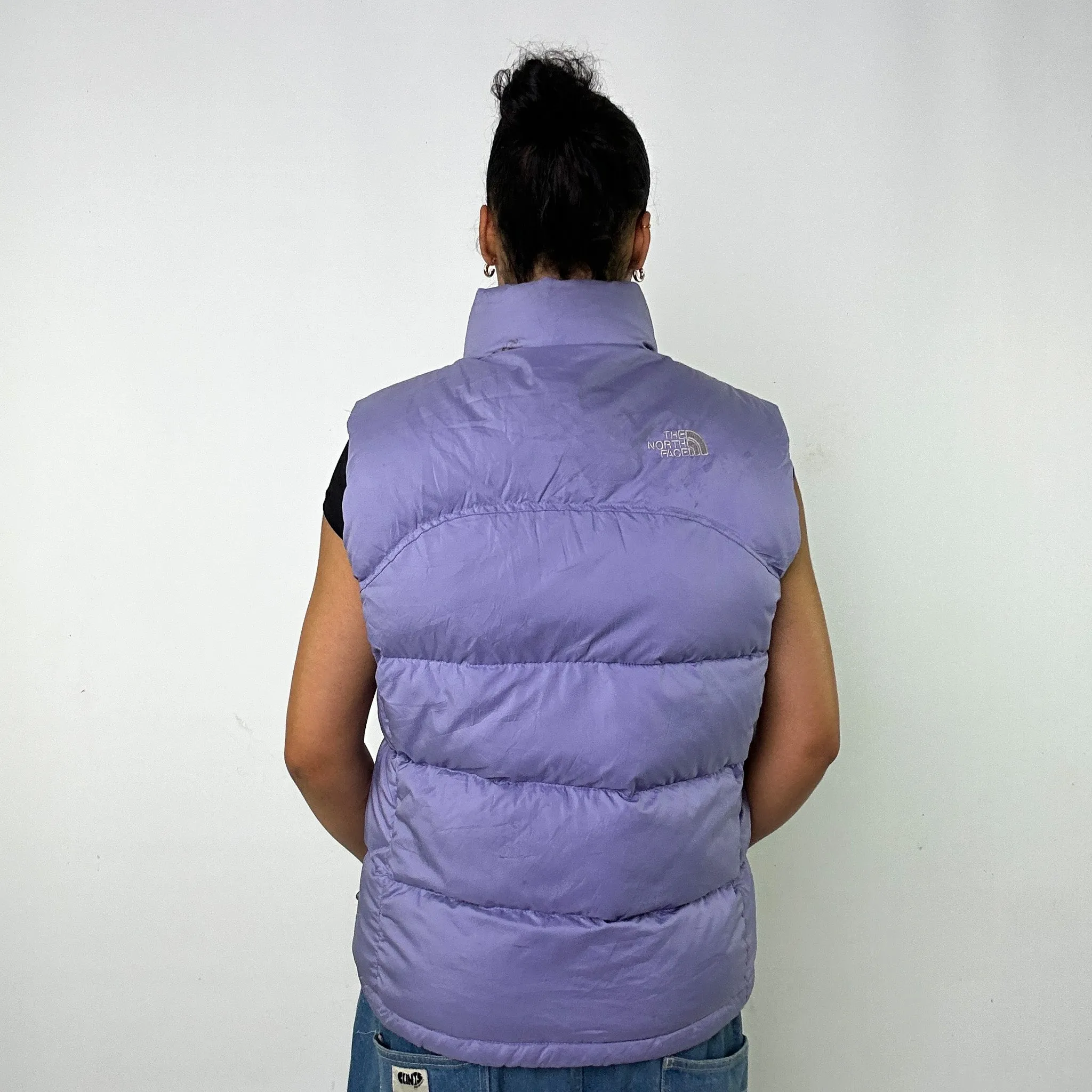 Purple y2ks The North Face Lilac Puffer Jacket Coat Gilet (L)