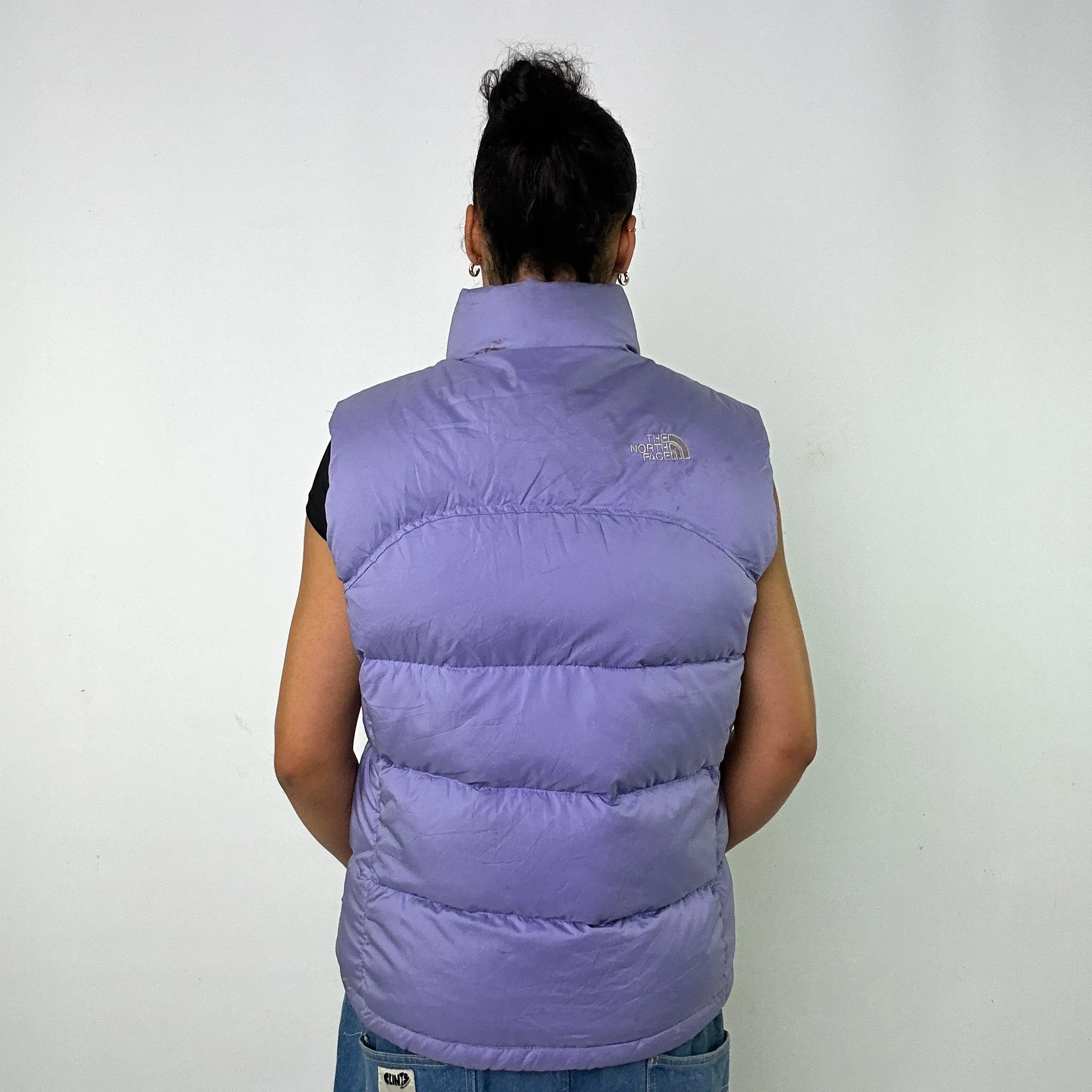 Purple y2ks The North Face Lilac Puffer Jacket Coat Gilet (L)