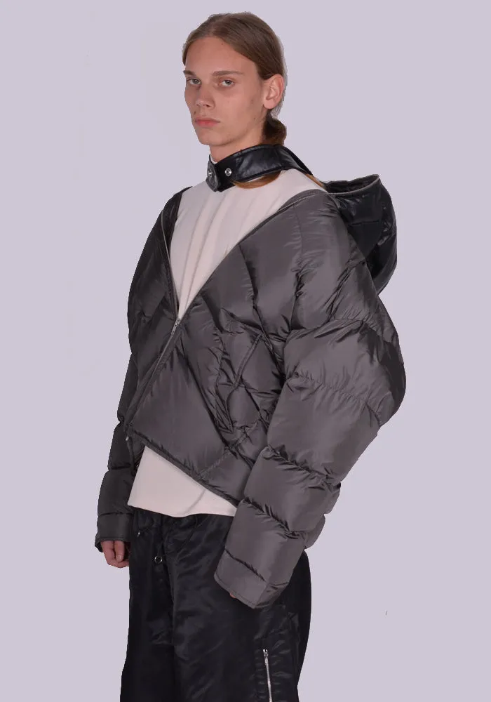 RANDOM IDENTITIES NY-15-22 DUVET PUFFER JACKET CHARCOAL