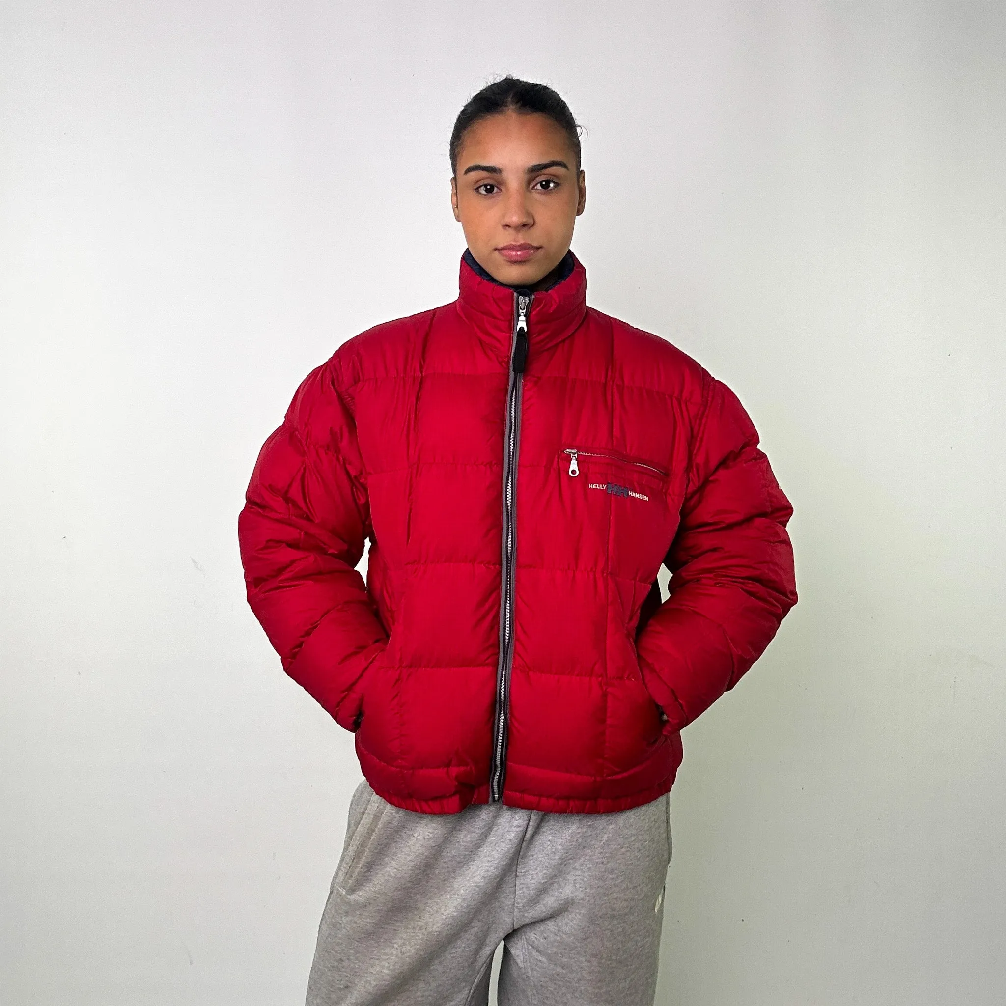 Red 90s Helly Hansen Puffer Jacket Coat (M)