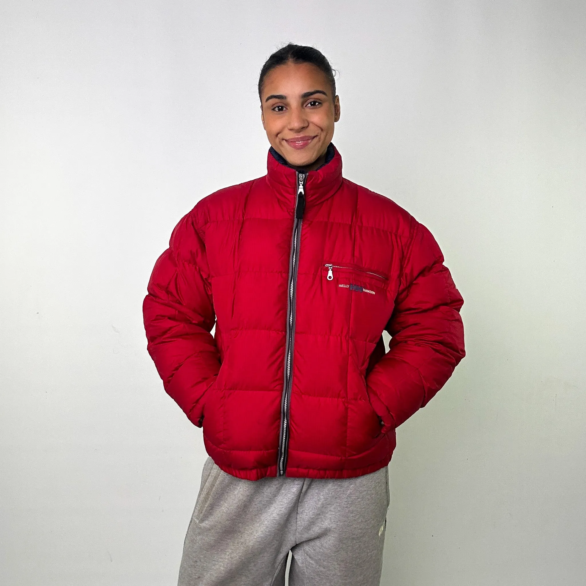 Red 90s Helly Hansen Puffer Jacket Coat (M)