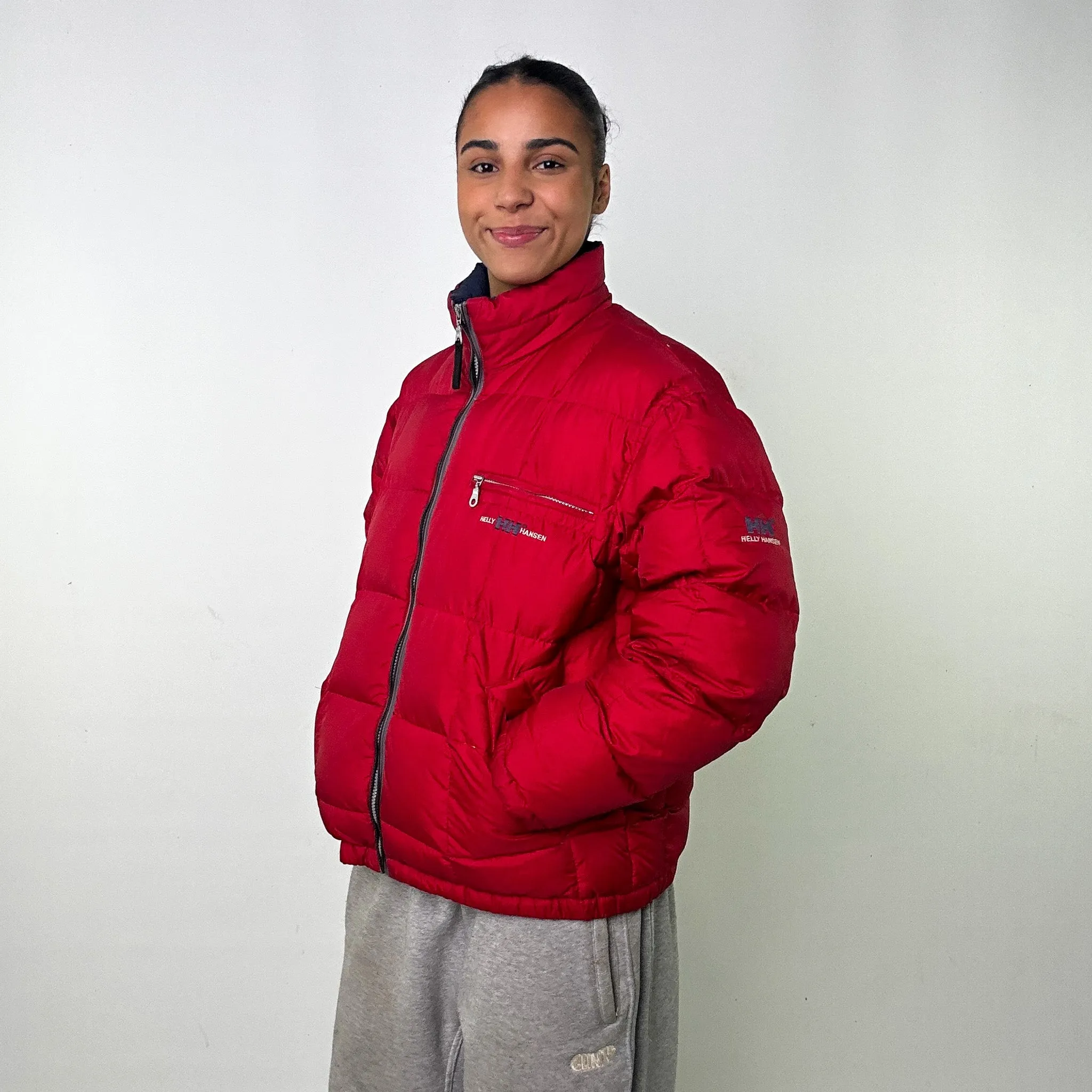 Red 90s Helly Hansen Puffer Jacket Coat (M)