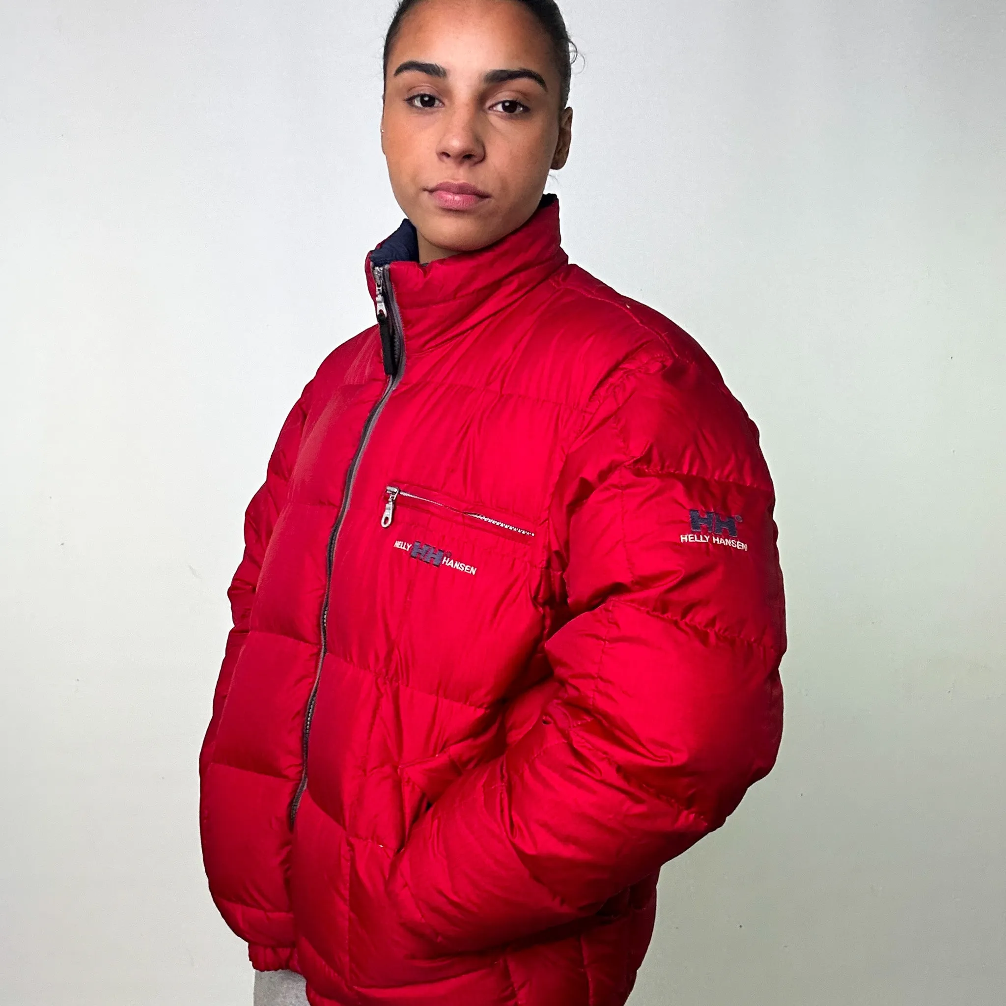 Red 90s Helly Hansen Puffer Jacket Coat (M)