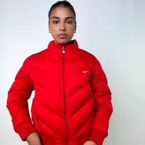 Red y2ks NIKE Puffer Jacket Coat (L)