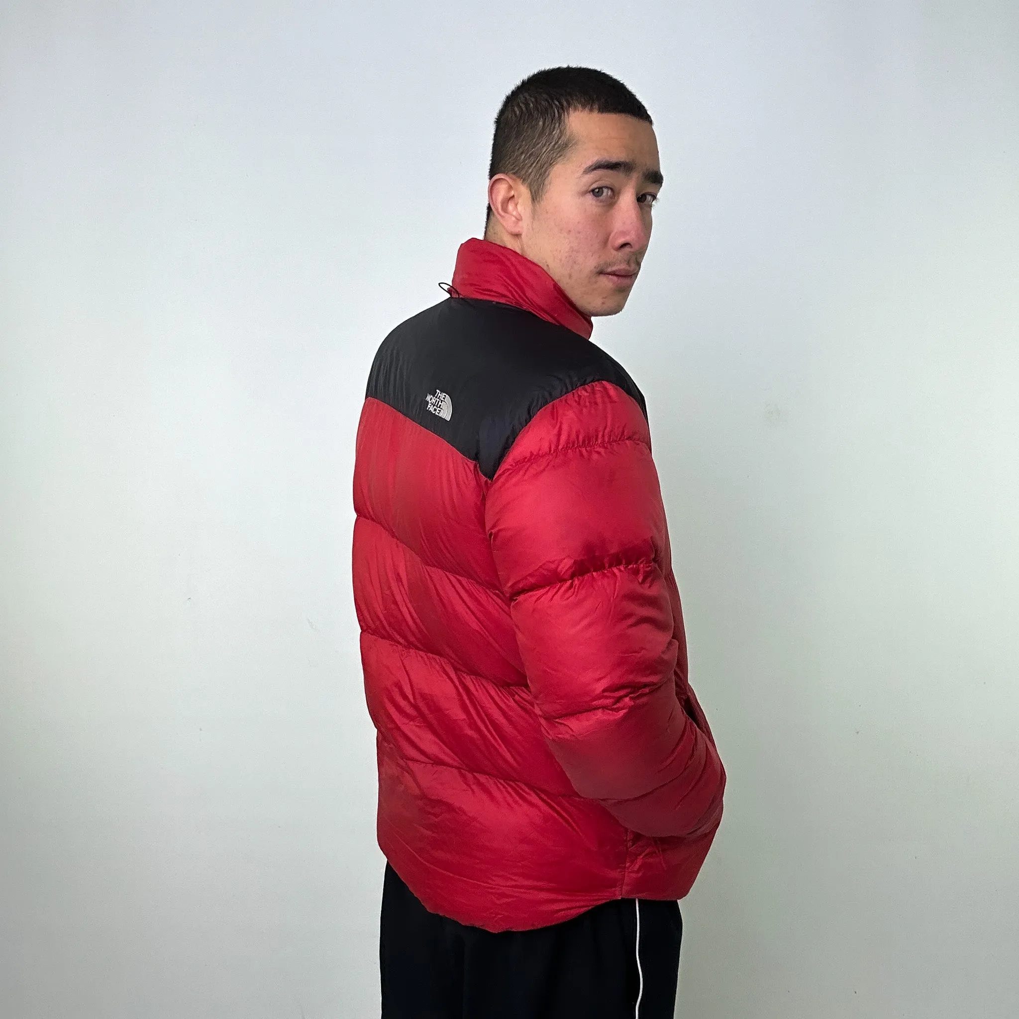 Red y2ks The North Face 700 Series Puffer Jacket Coat (XL)